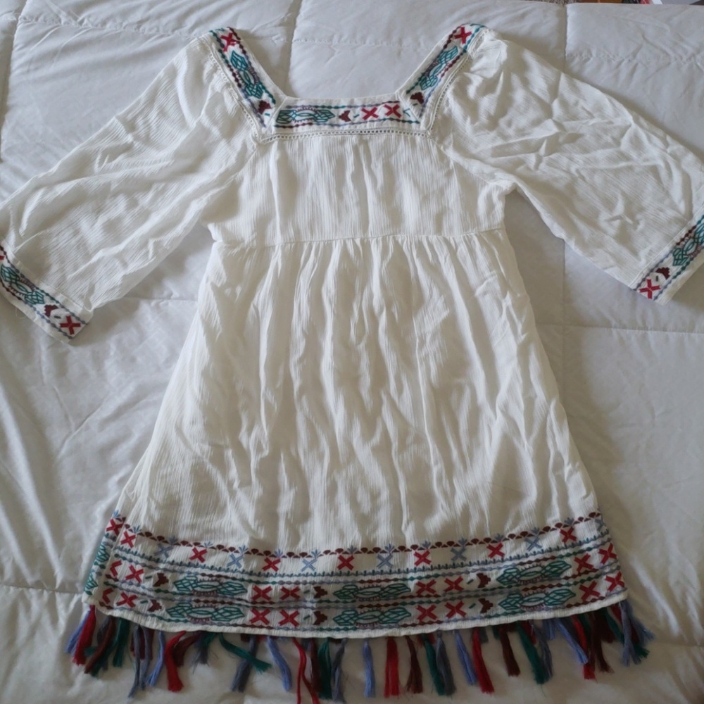Boho dress peasant dress.